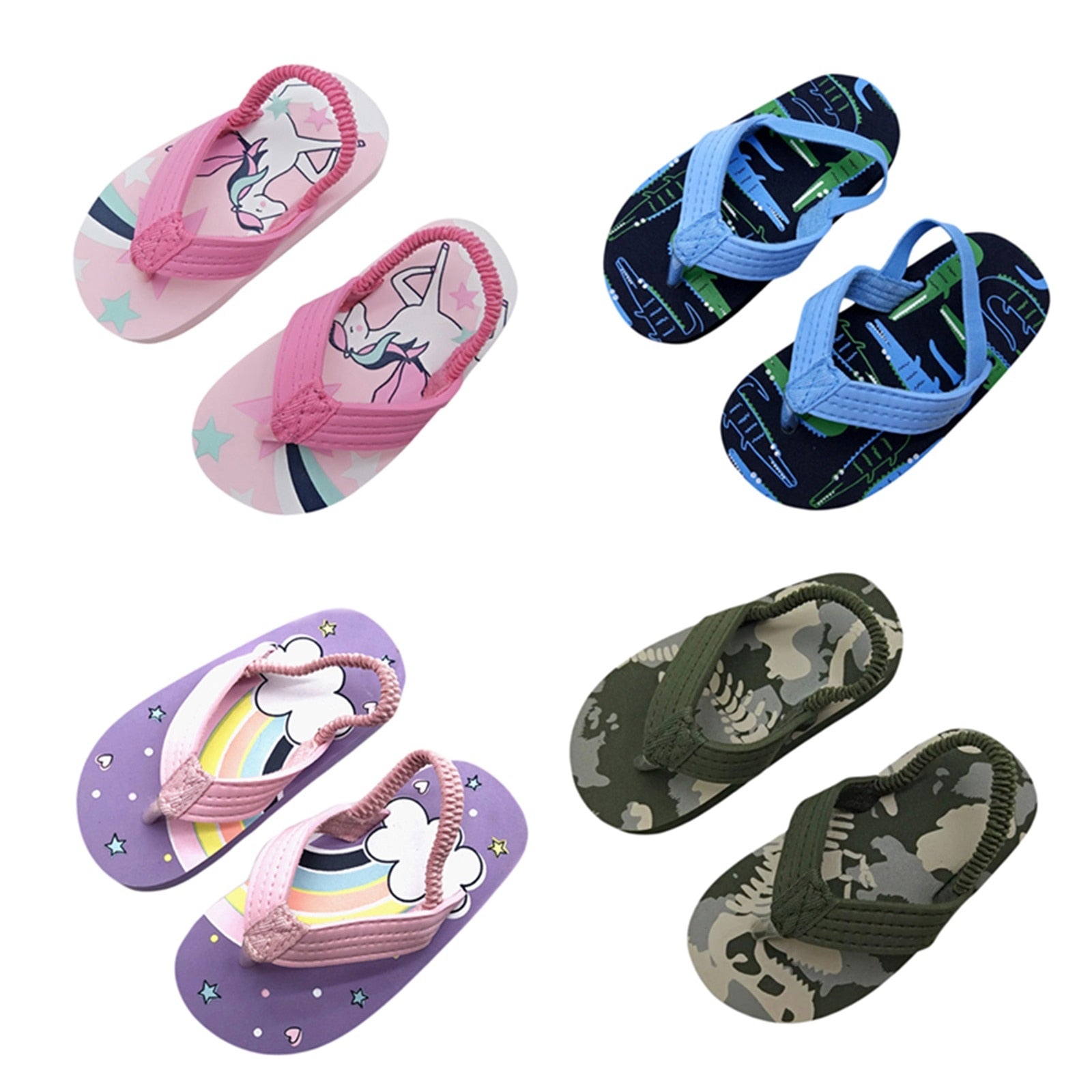 Baby/Kid Flip Flops Sandals with Back Strap childrensterritory