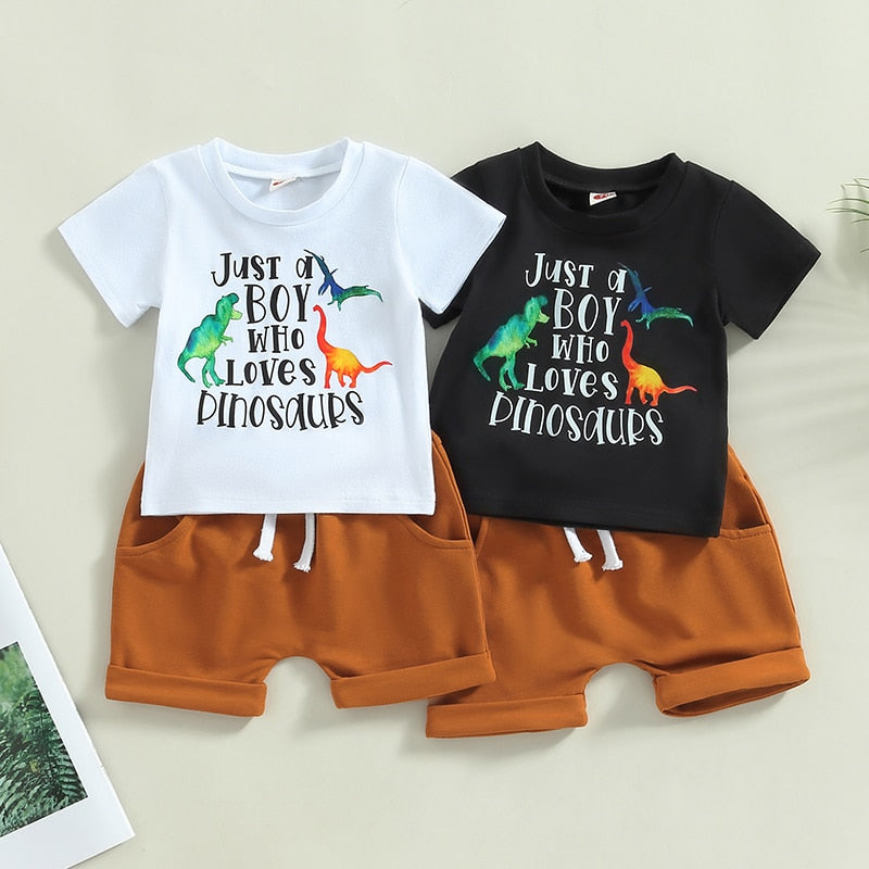Letter Print Top and Trousers Baby Boy 2Pcs Casual Suit childrensterritory