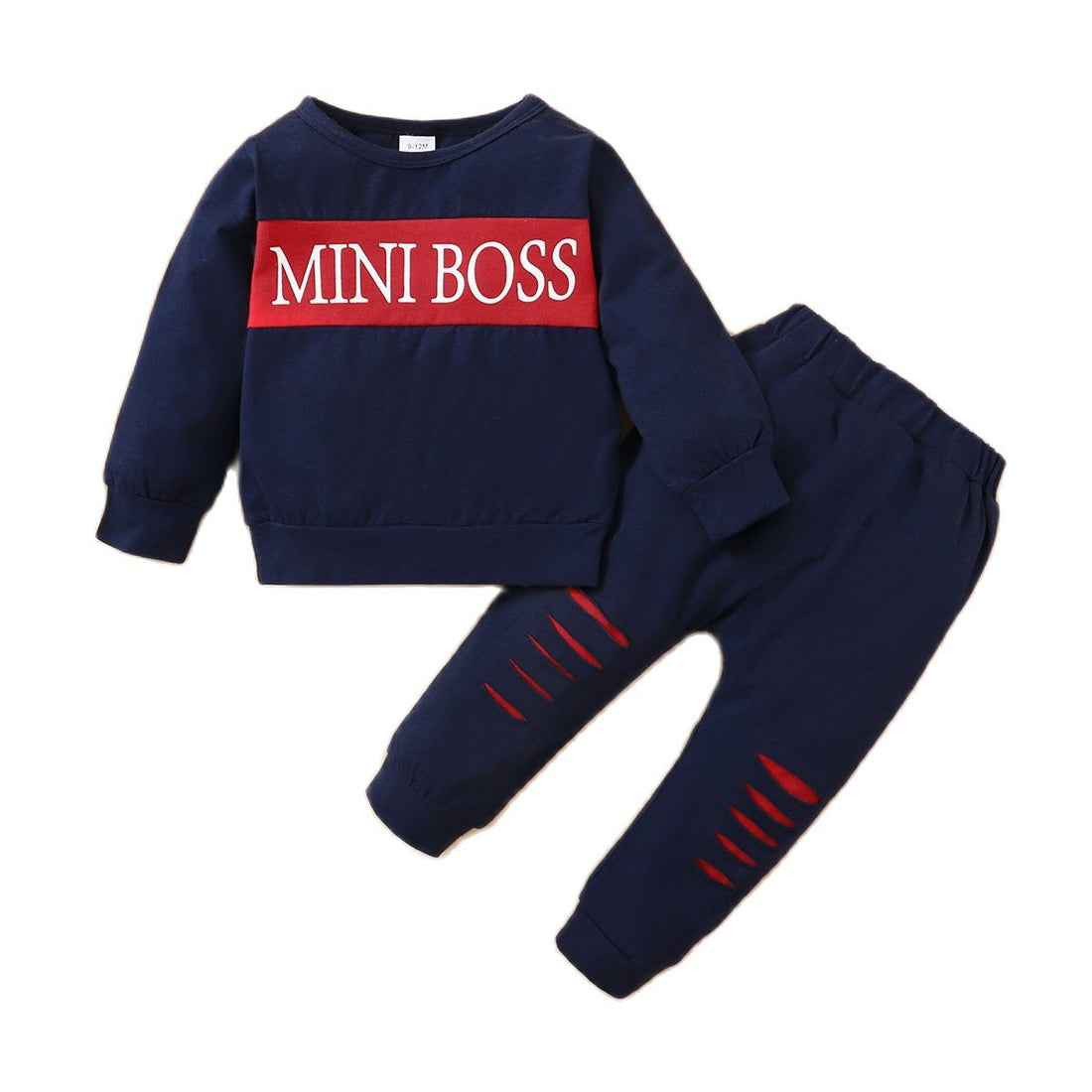 Baby Boy "Mini Boss" Letter Print 2PCs Clothes childrensterritory