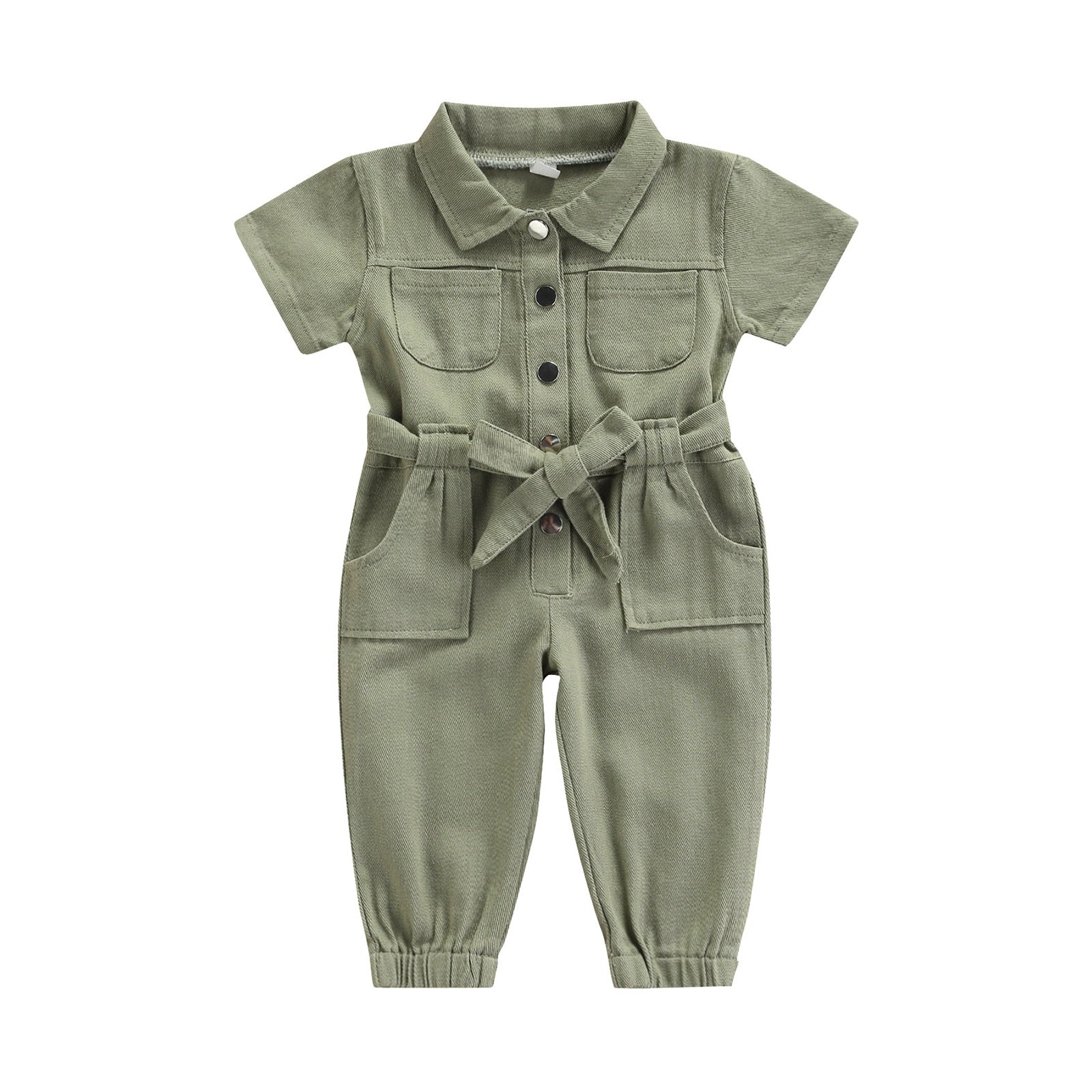 Toddler/Baby Girl’s Casual Fashion Solid Jumpsuit childrensterritory