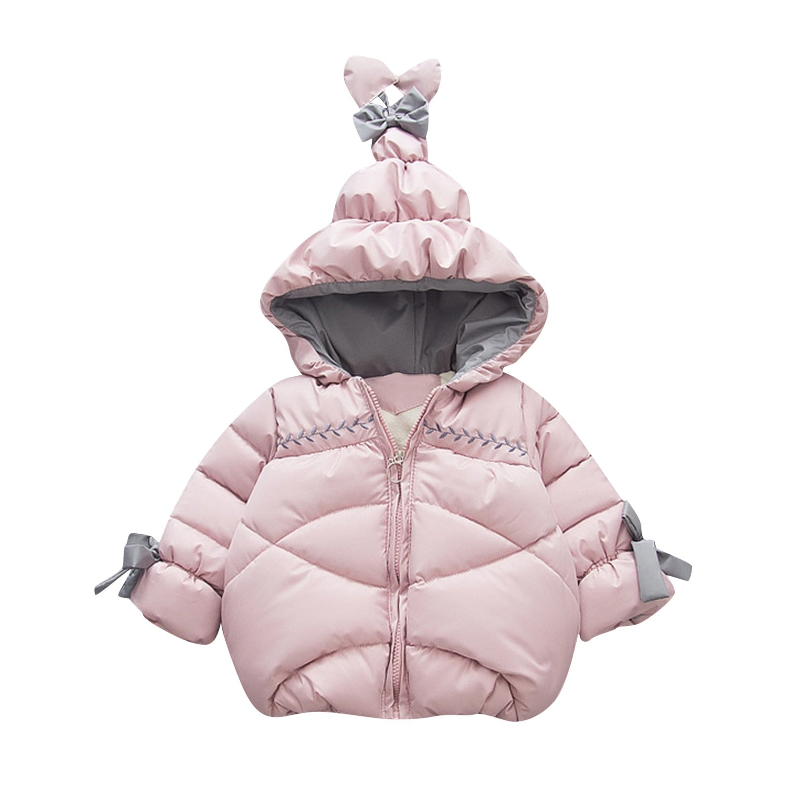 Toddler/Kids Girls Boys Thick Down Hooded Parka childrensterritory