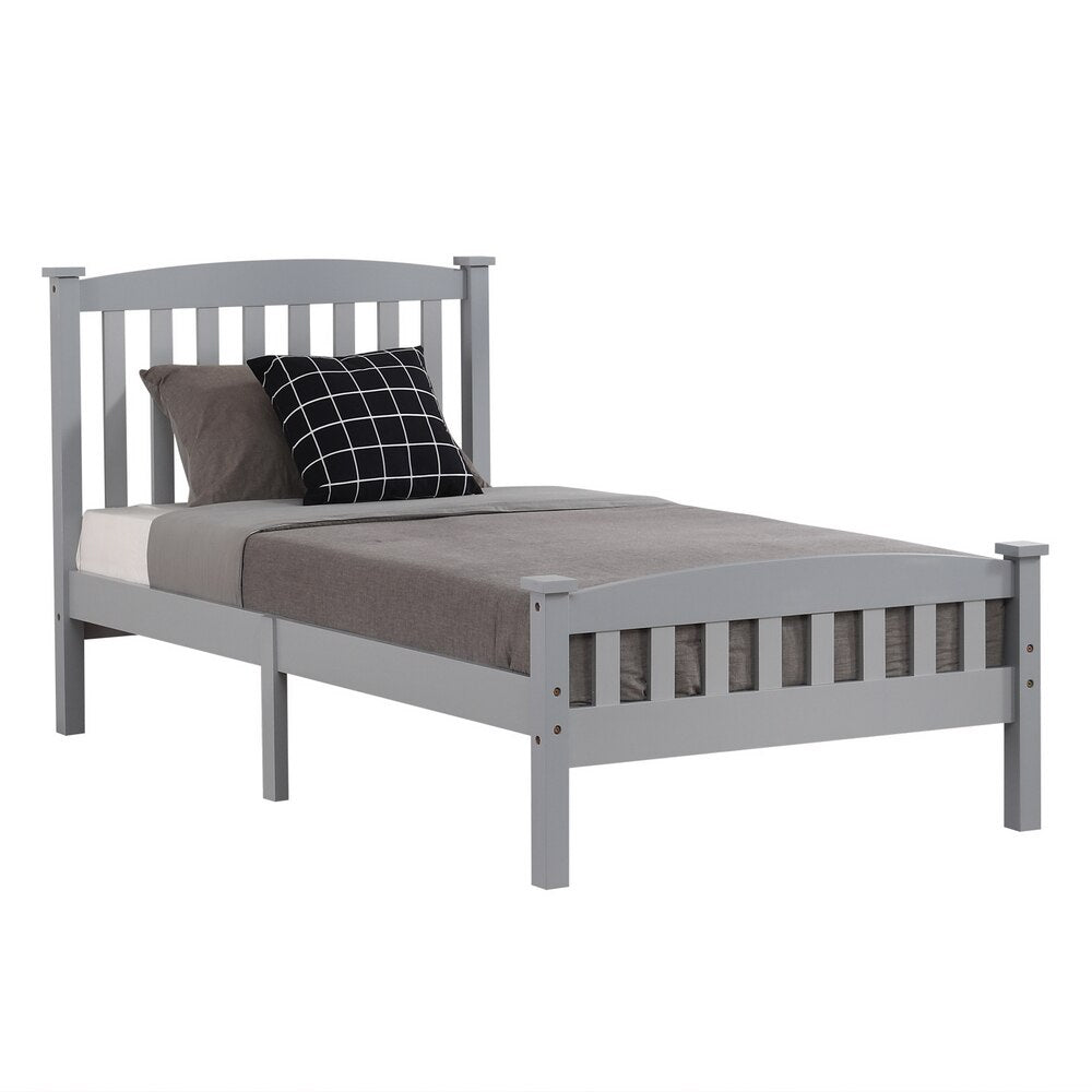 Vertical Twin Size Bed with Headboard & Footboard childrensterritory