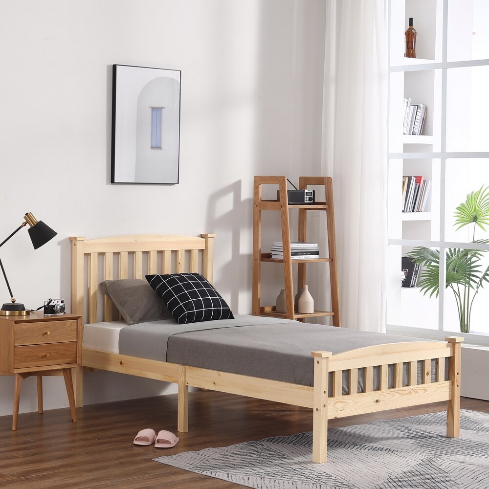 Vertical Twin Size Bed with Headboard & Footboard childrensterritory