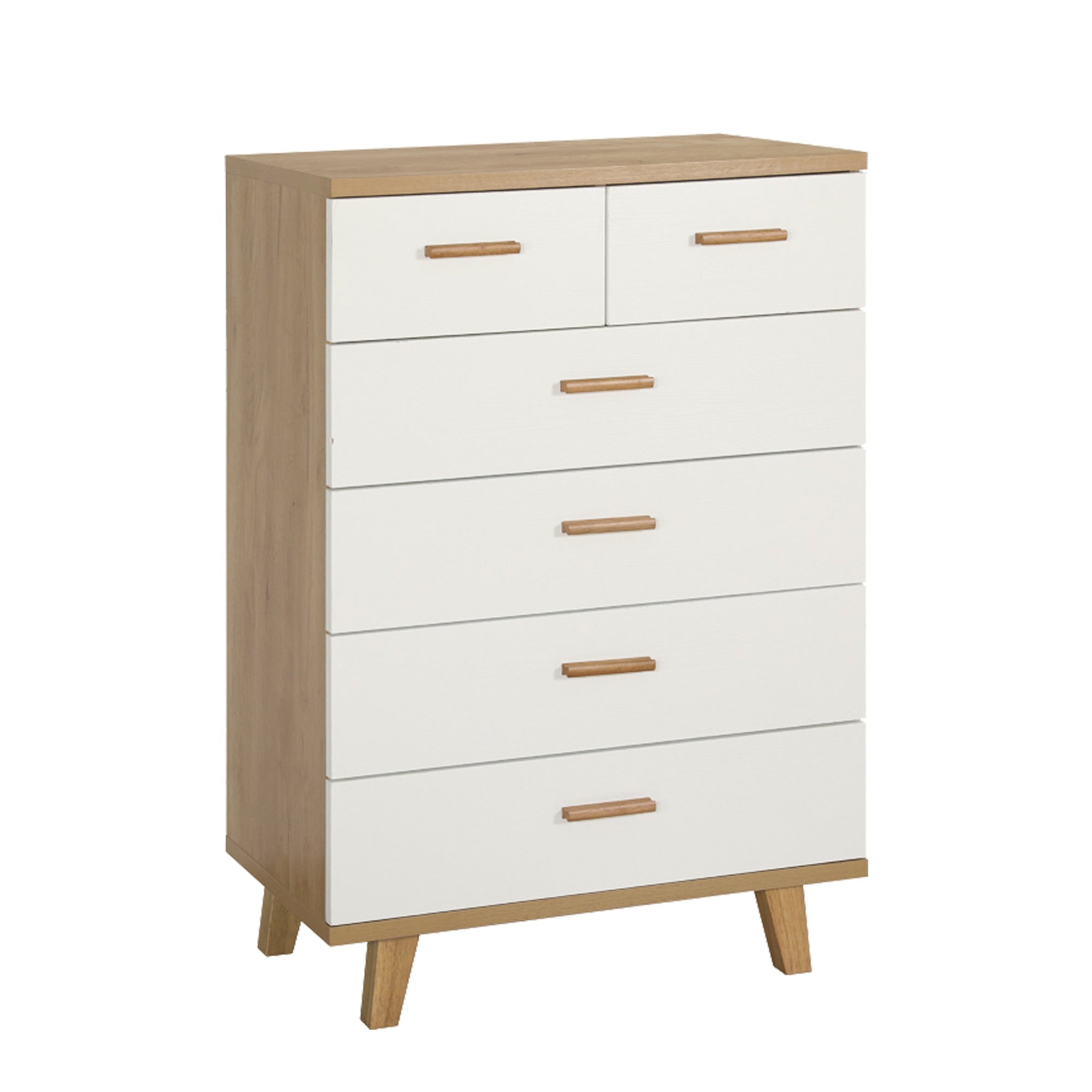 Wooden Drawer Storage Cabinet w/Solid Handles & Foot Stand childrensterritory