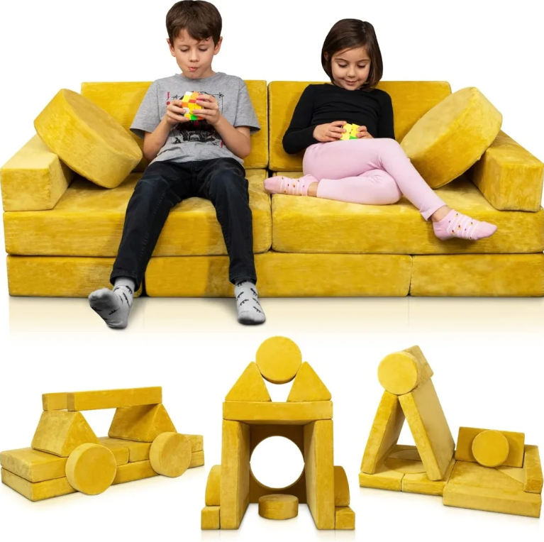 kids play couch