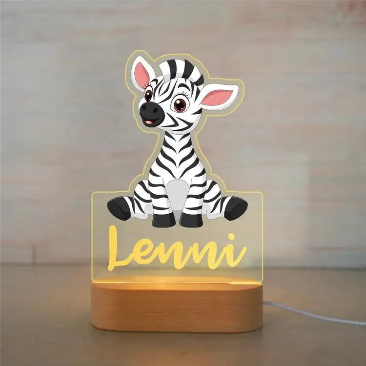 Personalized Cartoon Animal Design Night Light for Kids Room childrensterritory
