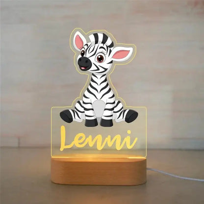 Personalized Cartoon Animal Design Night Light for Kids Room childrensterritory