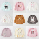 Full-Sleeve Cartoon Design Cotton T-Shirts For Girls childrensterritory