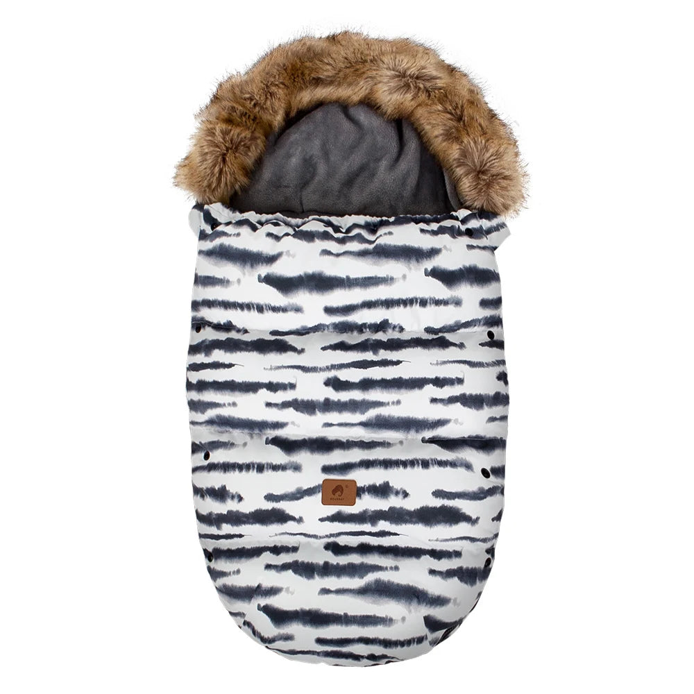 Thick Fur Collar Warm Cocoon Baby Envelope
