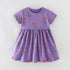 Little Girls Flower Print Summer Casual A-LINE Dresses childrensterritory