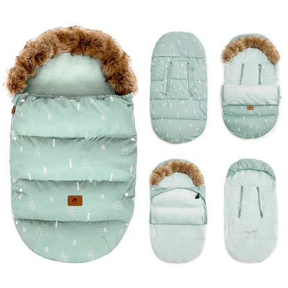 Thick Fur Collar Warm Cocoon Baby Envelope childrensterritory