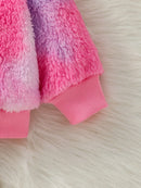 Baby Girl Colorful Stylish Warm Fleece Winter Hooded Coat childrensterritory