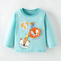 Full-Sleeve Cartoon Design Cotton T-Shirts For Girls childrensterritory