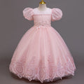 Formal Kids Girls Floral Long Party Dresses