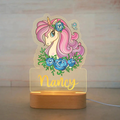 Personalized Cartoon Animal Design Night Light for Kids Room childrensterritory