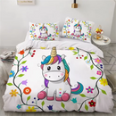 Soft & Colorful Unicorn Print Kids Bedsheet Set childrensterritory