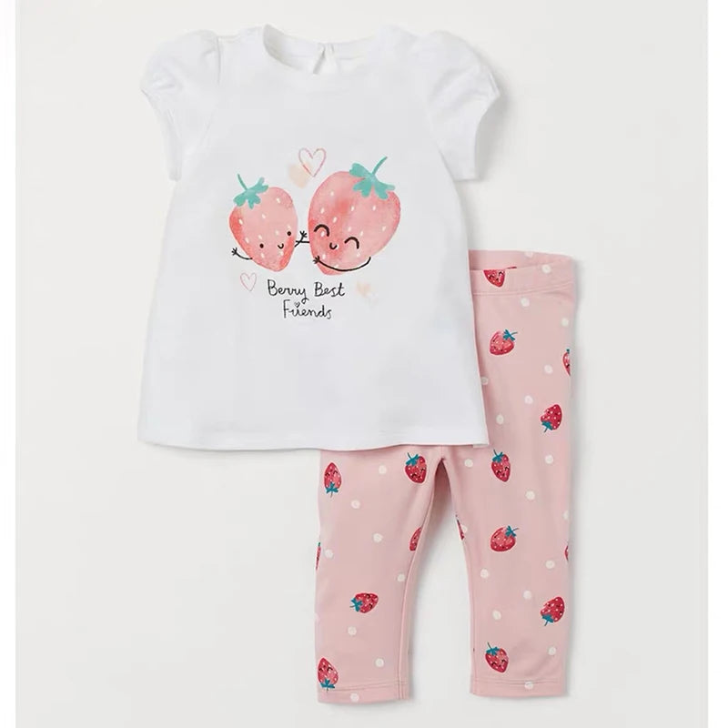 Half-Sleeves Casual Summer Outfits For Girls childrensterritory