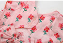 A-LINE Flower Print Little Girls Casual Summer Dress childrensterritory