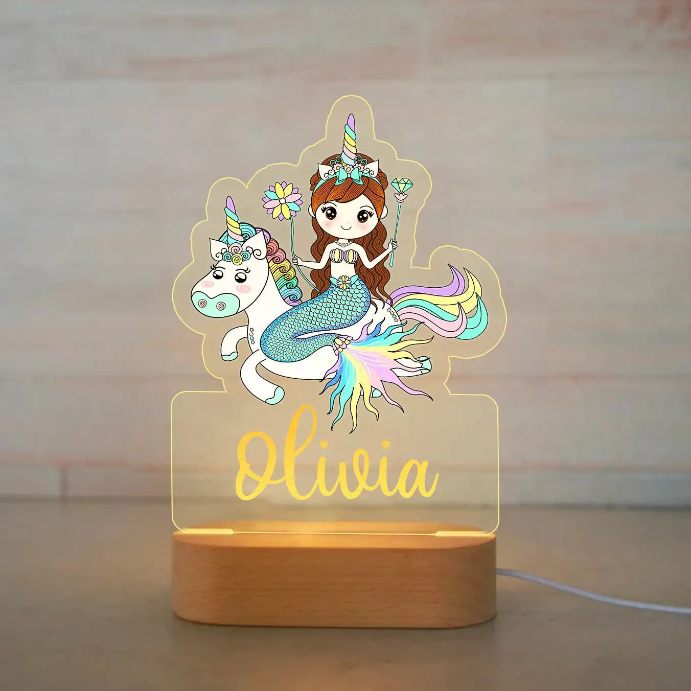 Personalized Cartoon Animal Design Night Light for Kids Room childrensterritory