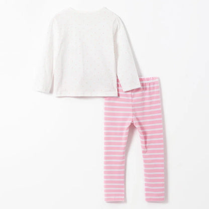 Kids Girls 2pc Cotton T-shirt and Pants Clothes Sets childrensterritory