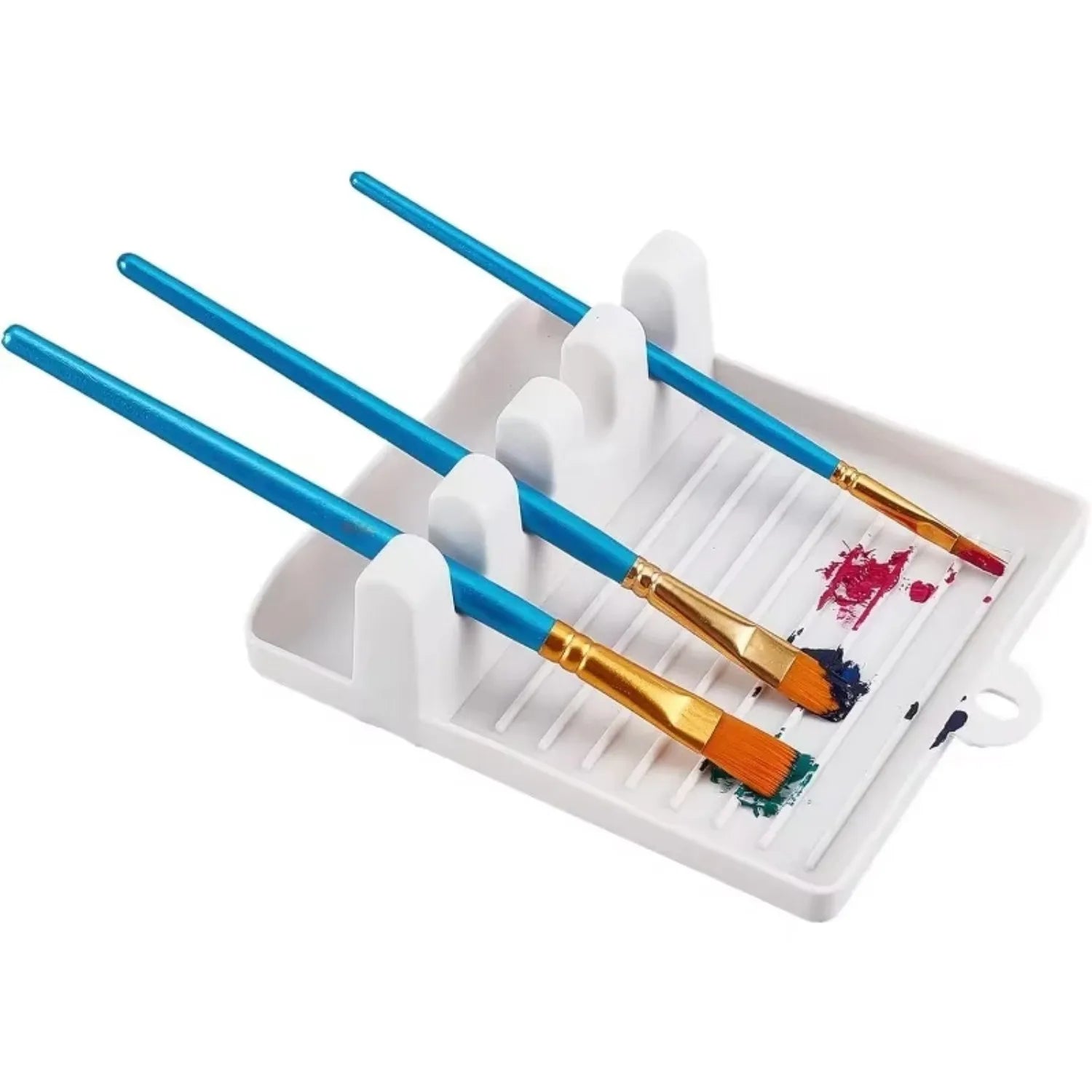1Pc 4 Slots Painting Brushes Rest Drip Tray for Kids childrensterritory
