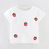 Kids Girls Causal Cotton T-Shirts with Strawberries Print for Summer childrensterritory
