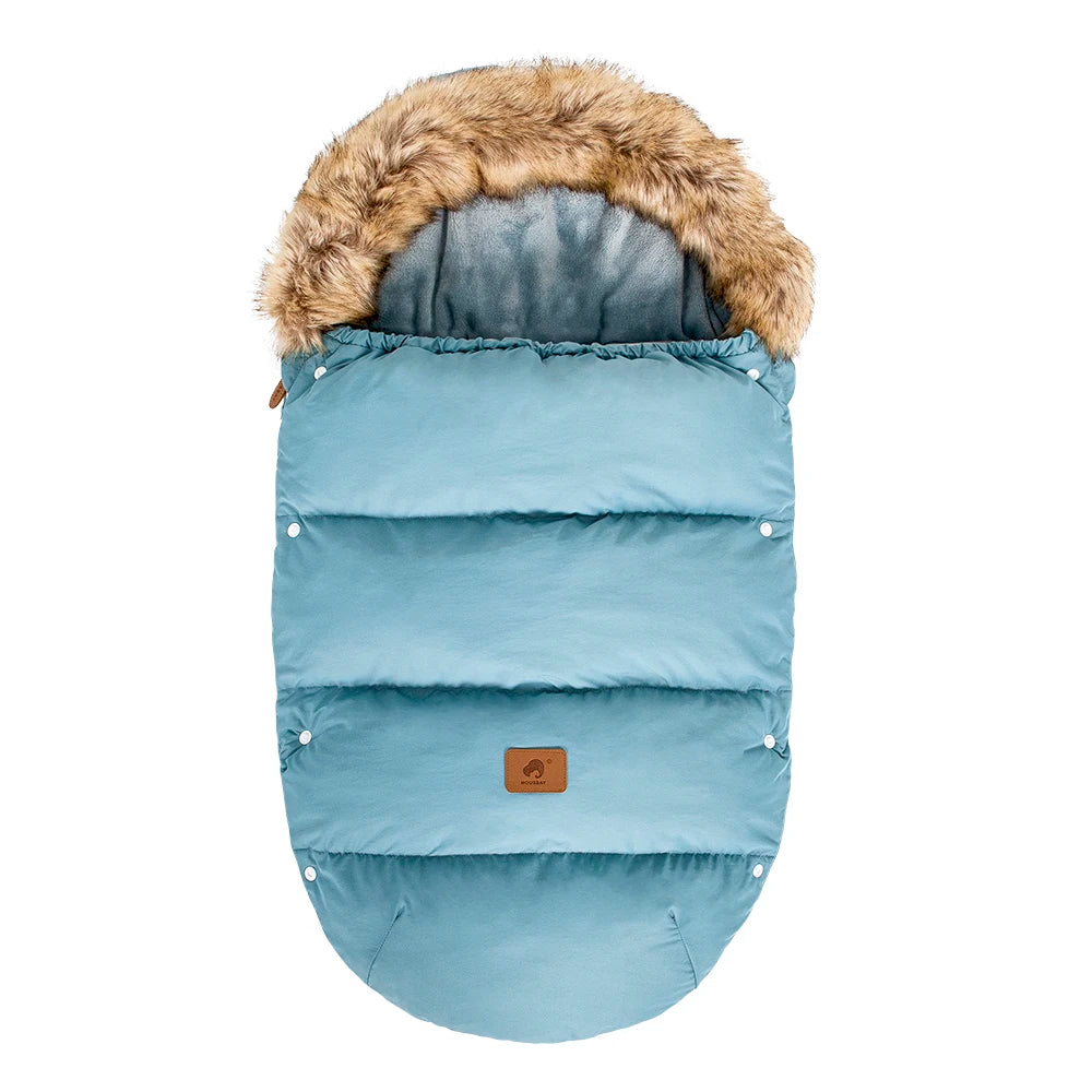 Thick Fur Collar Warm Cocoon Baby Envelope childrensterritory