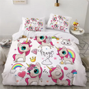 Soft & Colorful Unicorn Print Kids Bedsheet Set childrensterritory