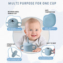 9pcs/set Waterproof Baby Silicone Feeding Set with Bib Gift childrensterritory