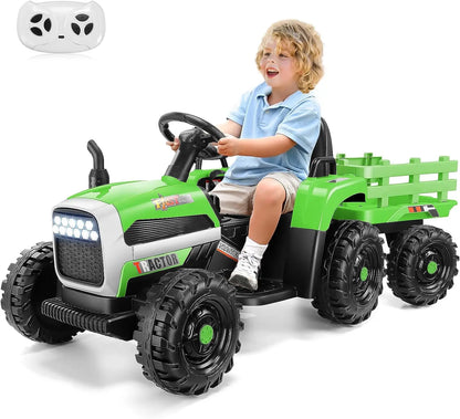 12V Electric Ride on Tractor w/ Parent Remote for Kids childrensterritory