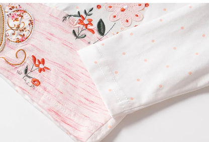 Kids Girls 2pc Cotton T-shirt and Pants Clothes Sets childrensterritory