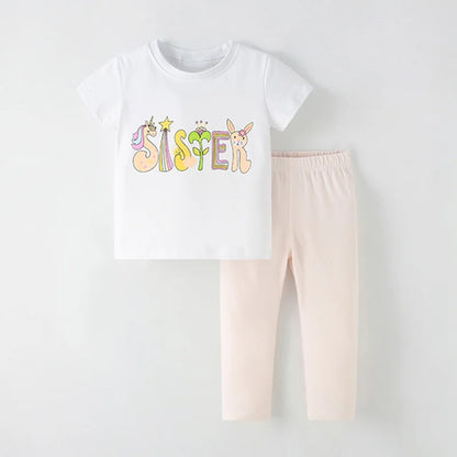 Half-Sleeves Casual Summer Outfits For Girls childrensterritory
