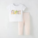 Half-Sleeves Casual Summer Outfits For Girls childrensterritory