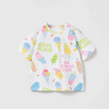 Kids Girls Stylish Cartoon Animal Prints Cotton Tops Tees for Summer childrensterritory
