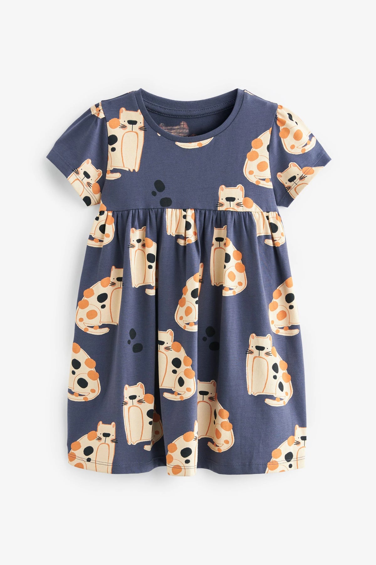 Kids Girls Floral Print Casual Cotton Dresses for Summer childrensterritory