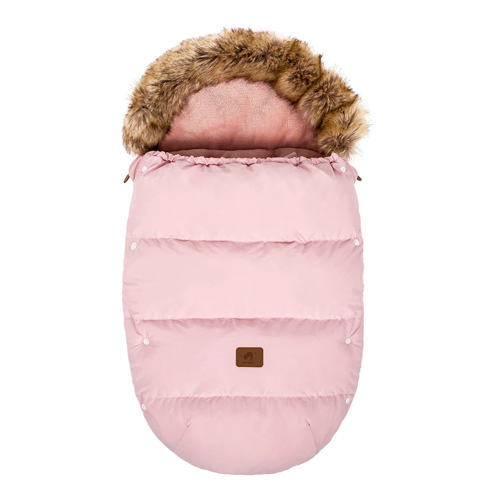 Thick Fur Collar Warm Cocoon Baby Envelope childrensterritory