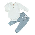 Ribbed Stripe Soft Cotton Romper Pants for Baby childrensterritory