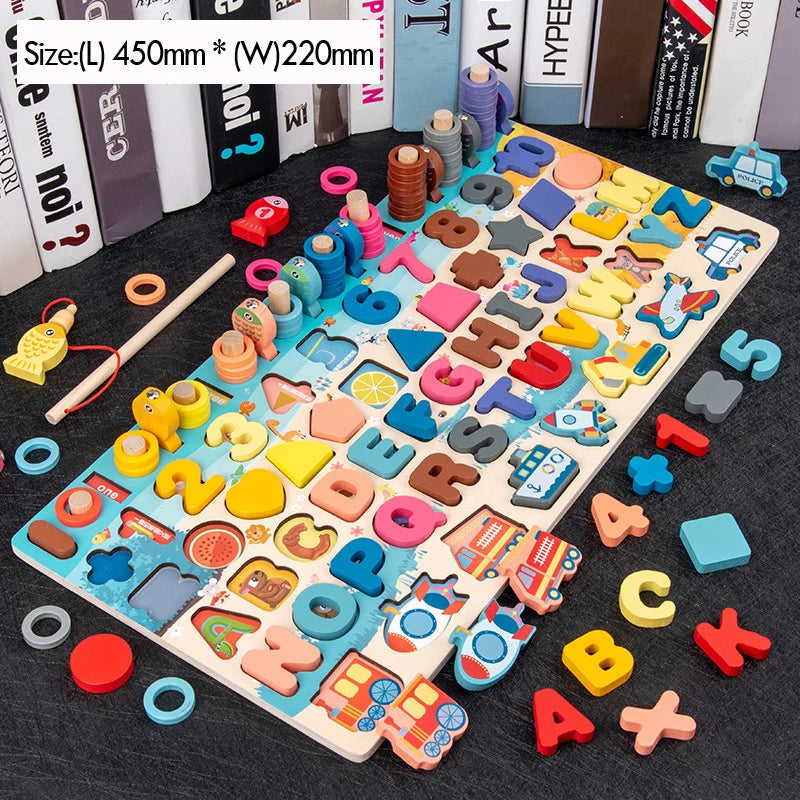 Kids Educational Wooden Math Puzzle Toys/Board Toy childrensterritory