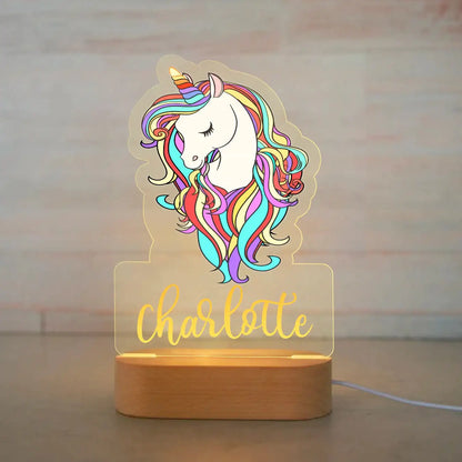 Personalized Cartoon Animal Design Night Light for Kids Room childrensterritory