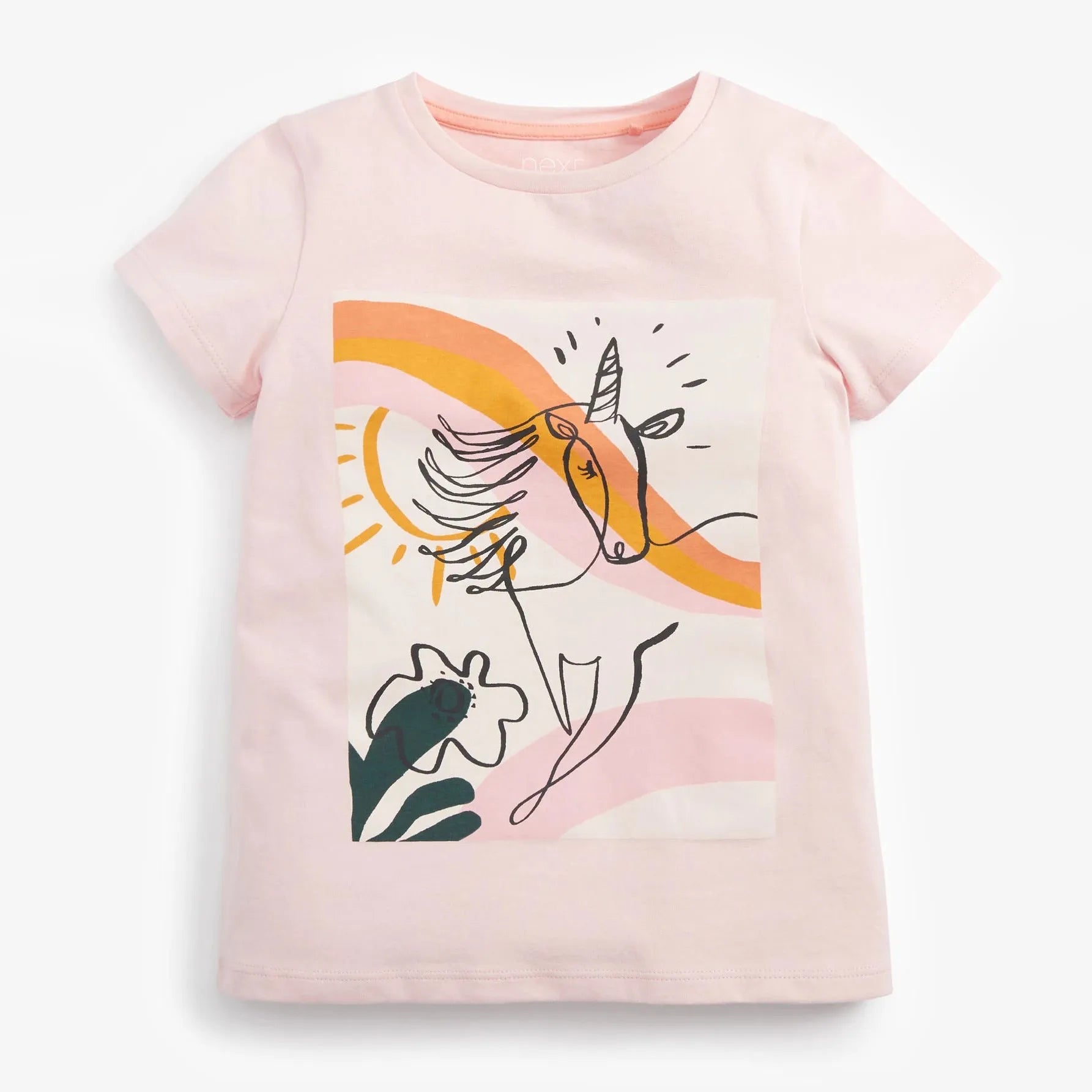 Kids Girls Stylish Cartoon Animal Prints Cotton Tops Tees for Summer childrensterritory