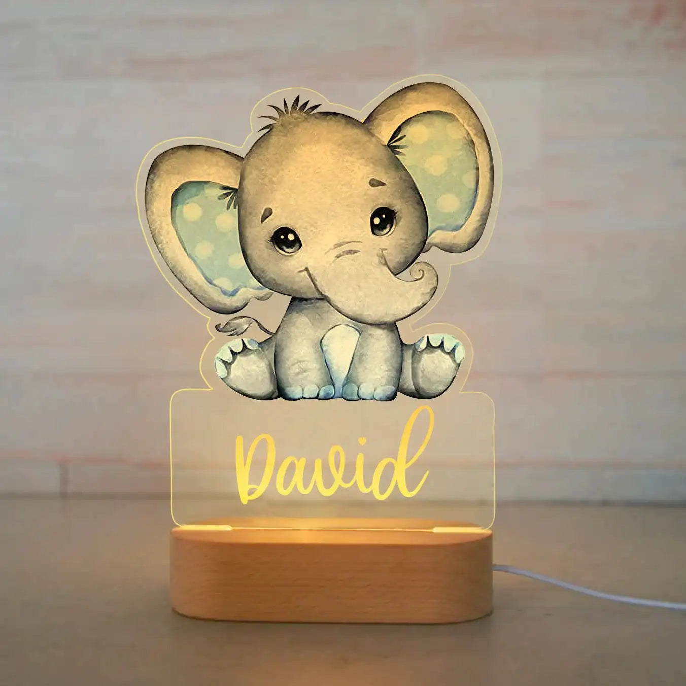 Personalized Cartoon Animal Design Night Light for Kids Room childrensterritory