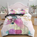 Soft & Colorful Unicorn Print Kids Bedsheet Set childrensterritory