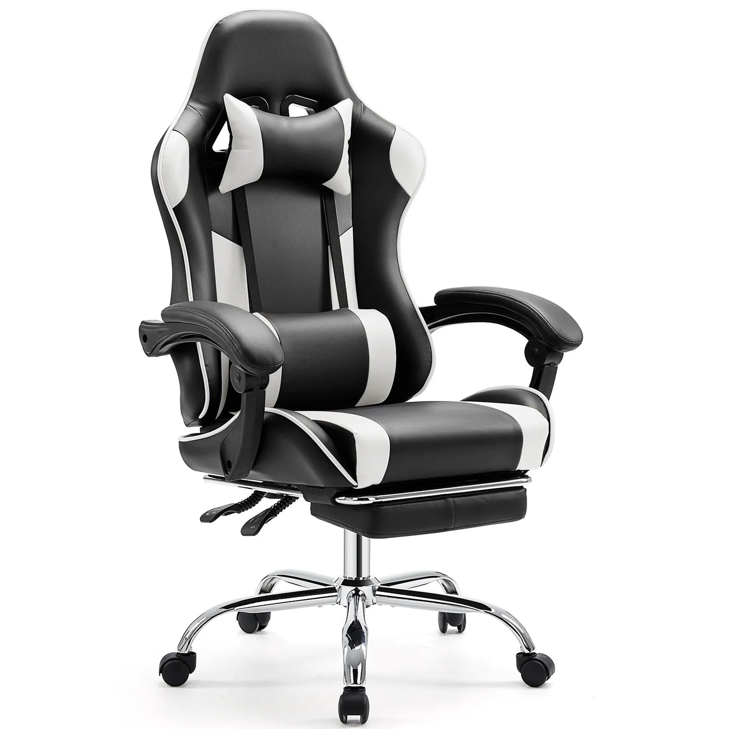 Adjustable Swivel Gaming Chair with Headrest and Spine Support childrensterritory