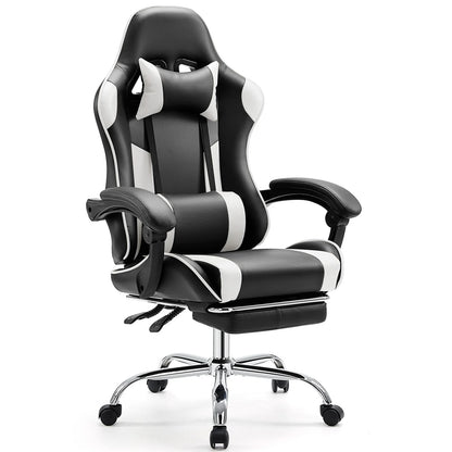 Adjustable Swivel Gaming Chair with Headrest and Spine Support childrensterritory