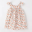 Kids Girls Floral Print Casual Cotton Dresses for Summer childrensterritory