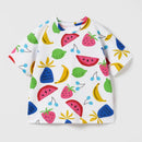 Kids Girls Stylish Cartoon Animal Prints Cotton Tops Tees for Summer childrensterritory