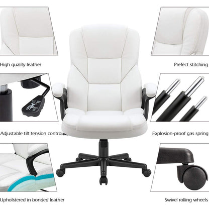 High-Back Faux Leather Office, Gaming Chair with Lumbar Support childrensterritory