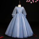 Girls' Elegant Long Party Dresses childrensterritory