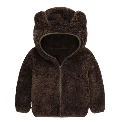 Toddler/Kids Girls Boys Hooded Warm Surcoat/Sweatshirt