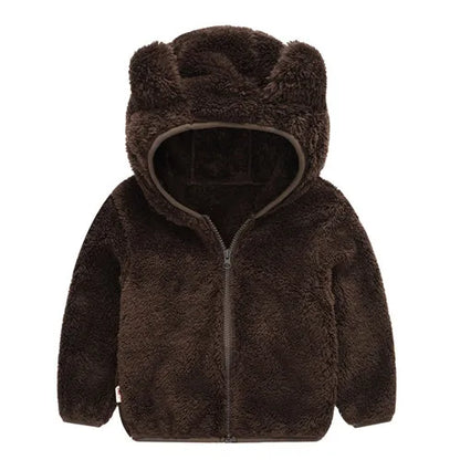 Toddler/Kids Girls Boys Hooded Warm Surcoat/Sweatshirt